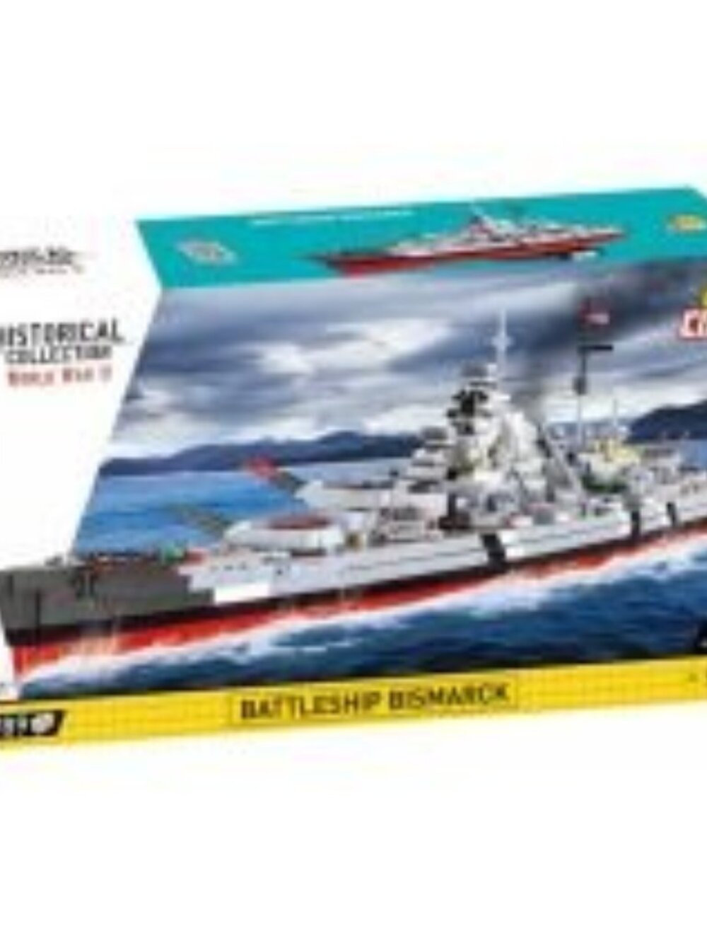2810pc World War 2 Battleship Bismarck 1:30 Scale Model Building Kit Toy